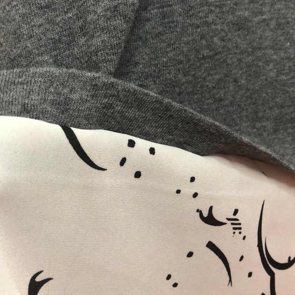 GREY LONG SLEEVES SHIRT WITH A FAUX WHITE BLOUSE - Picture 3 of 5